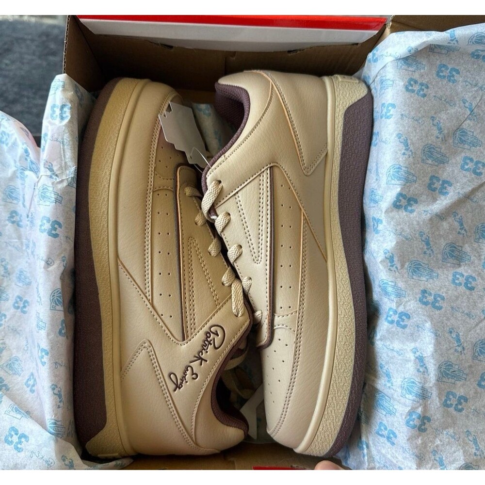 Patrick Ewing Rebound Orion Low Men’s Size 8 Irish Cream/Maroon Color way - Picture 5 of 8